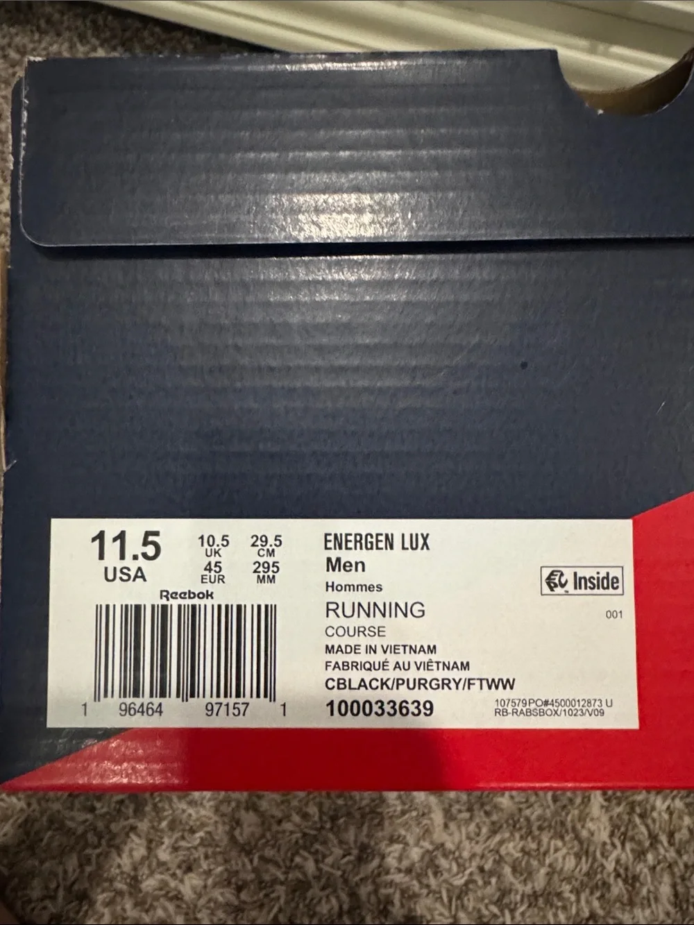 NWT- Reebok Men's Energen Lux Running shoes